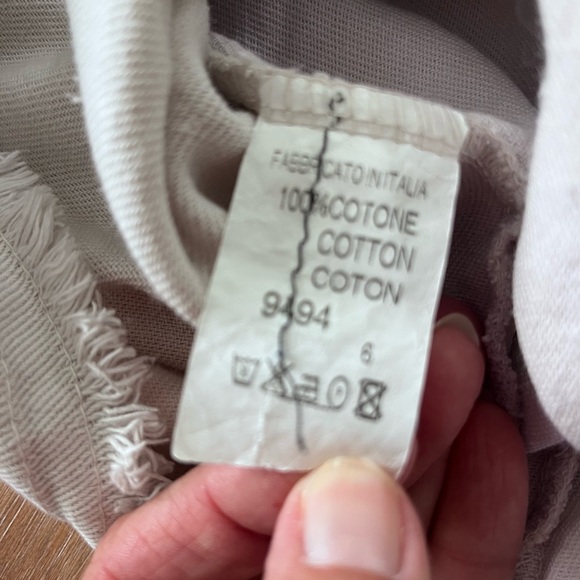 Cream Button-Up Jacket made and purchased in Italy. L/XL - Picture 7 of 10